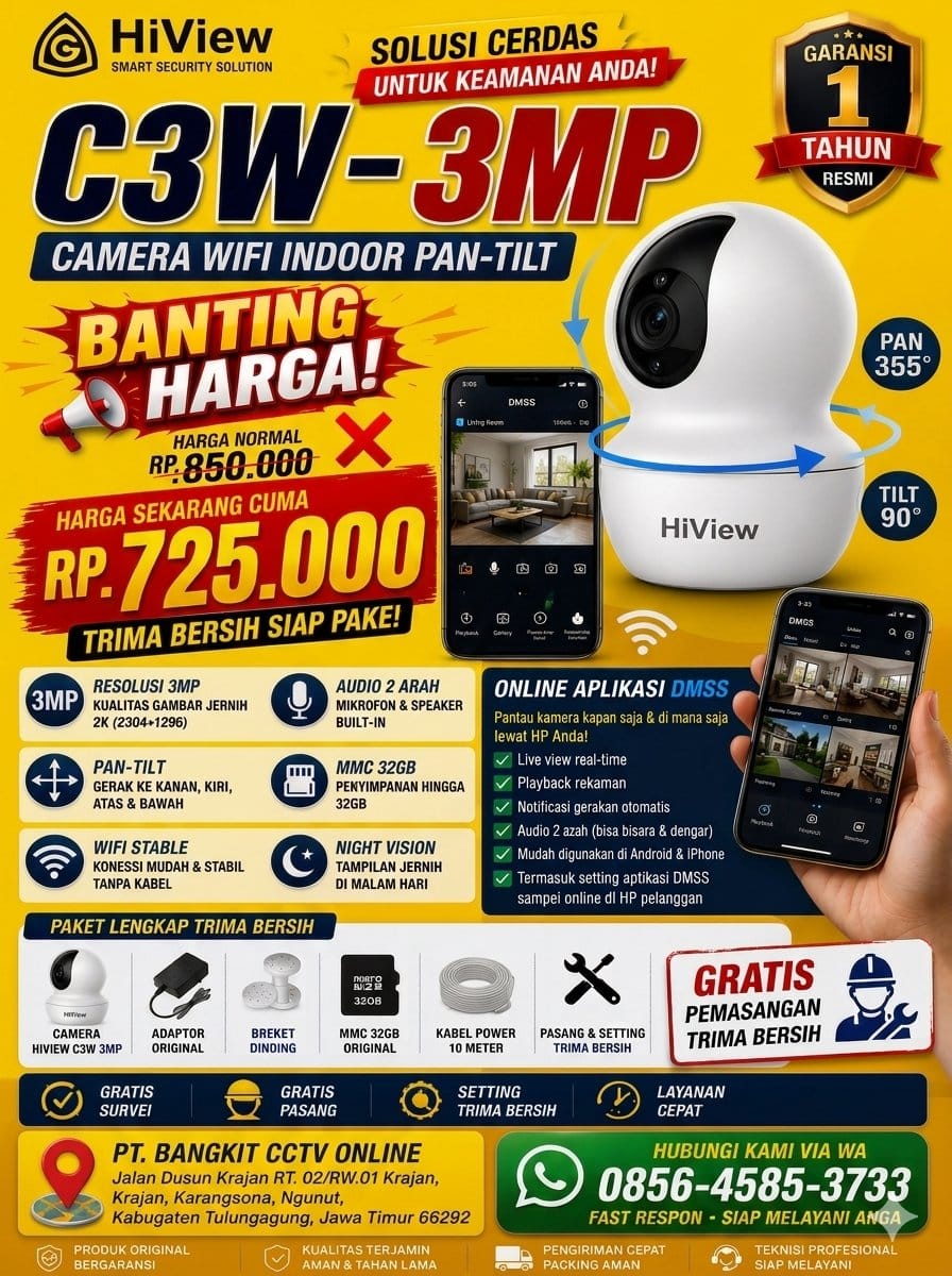 PROMO HIVIEW  PC3W 3MP - Promo Bangkit CCTV